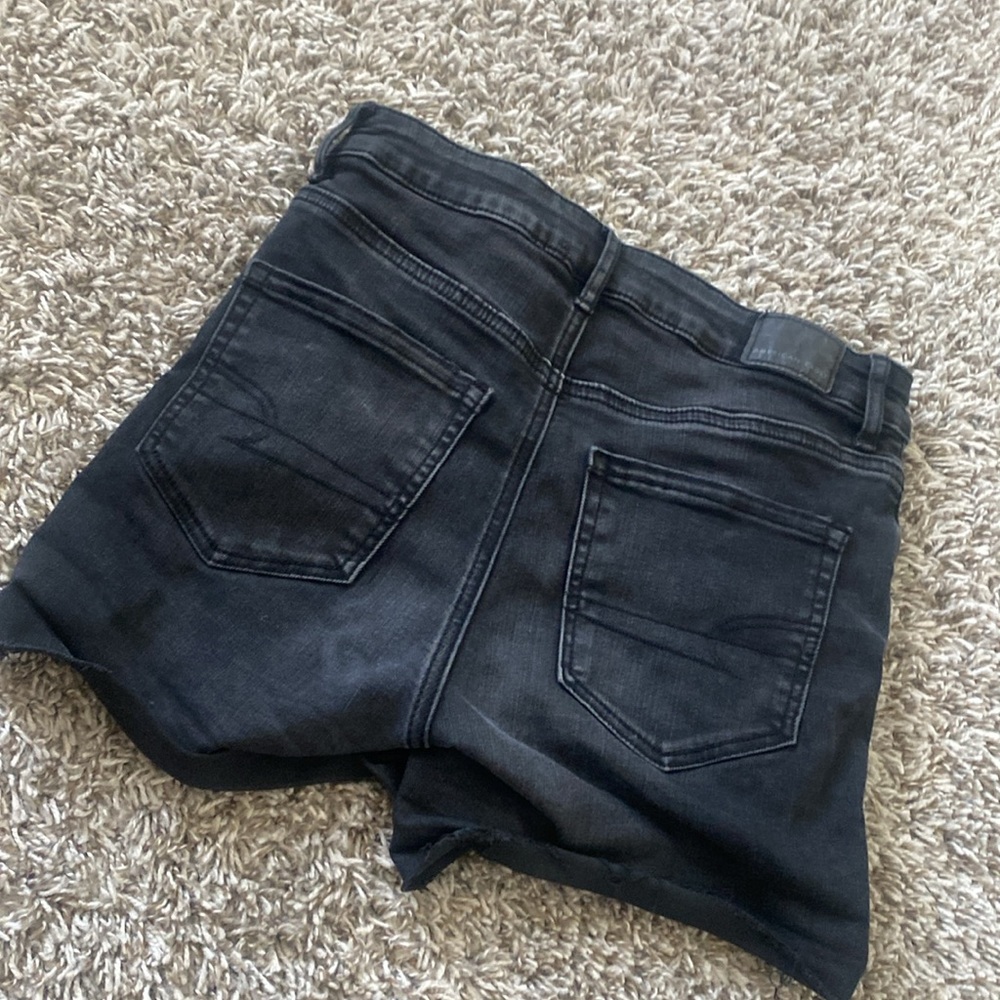 American eagle black high rise shorts